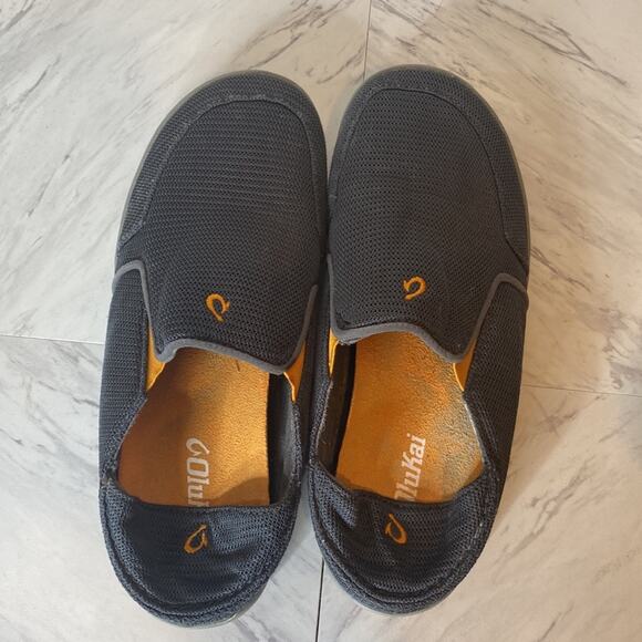 Olukai Nohea Mesh Grey Slip On Shoes Size 8 - Picture 6 of 11